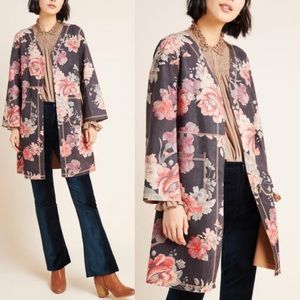 ANTHROPOLOGIE Emilie Sueded Kimono Jacket Size 1X